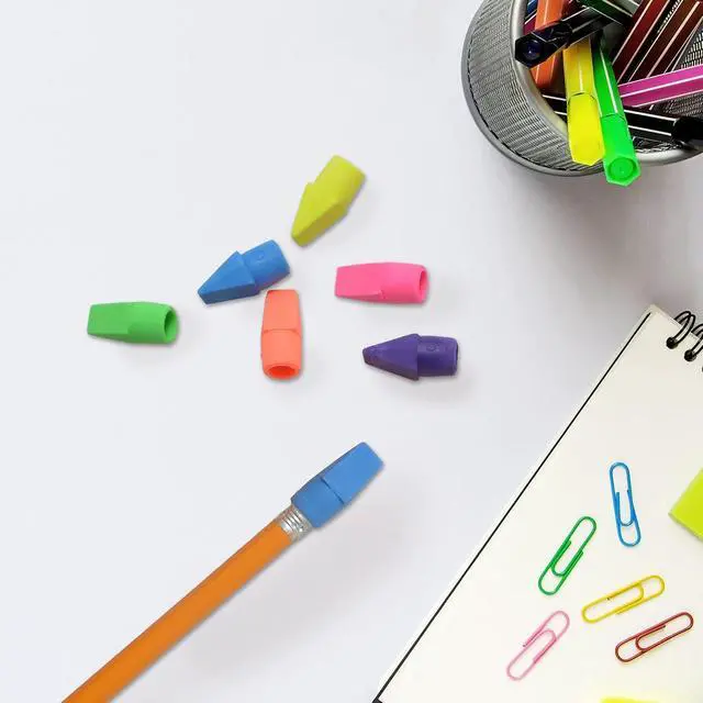 Alt view image 7 of 7 - Westcott 14891 Pencil Eraser Toppers, Assorted, 12 Pack