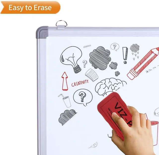 Alt view image 7 of 7 - VIZ-PRO Magnetic White Board Eraser, 3 Colored Eraser, 3 Piece
