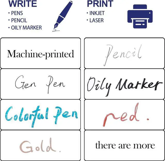 Alt view image 6 of 7 - 1" x 2-5/8" Address Labels 900 Labels Sticker Paper for Laser/Ink Jet Printer mailing Labels 8.5"×11" White 30 per Sheet