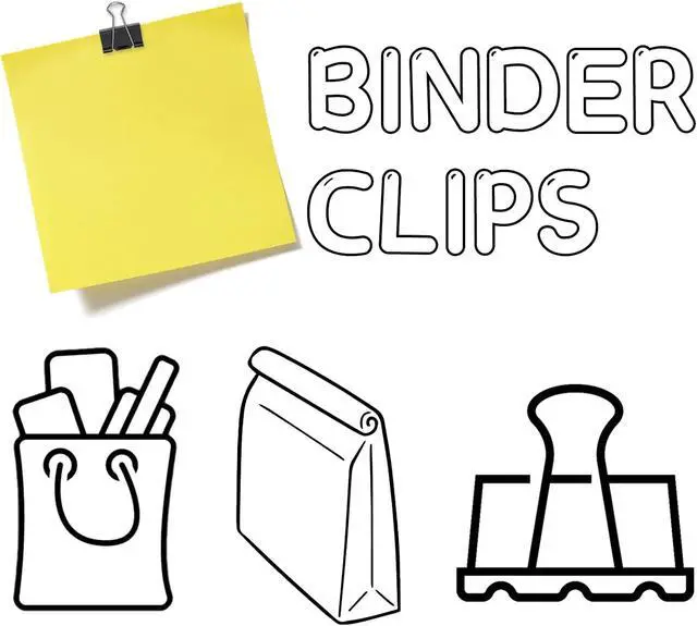 Alt view image 7 of 7 - OWLKELA 120 Pack Binder Clips, 0.75 Inch, Black