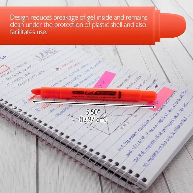 Alt view image 2 of 7 - BAZIC 5 Fluorescent Gel Highlighter (2341)