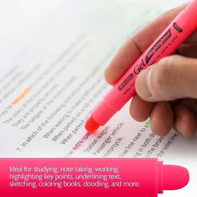 Alt view image 3 of 7 - BAZIC 5 Fluorescent Gel Highlighter (2341)