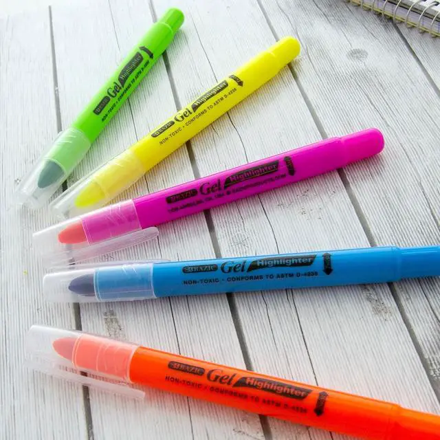 Alt view image 6 of 7 - BAZIC 5 Fluorescent Gel Highlighter (2341)