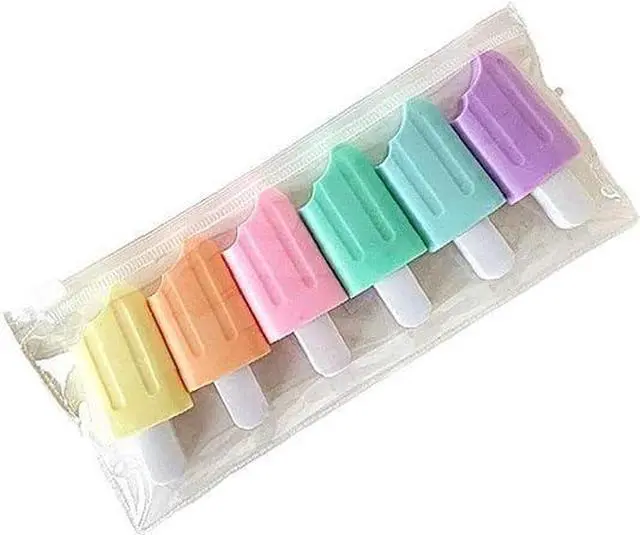 Main image of 6 Pcs Mini Highlighter Ice Shaped Marker Pen for Office Supplies Writing Stationery Attractive and Fashion Liquid Highlighters Markers and Highlighters