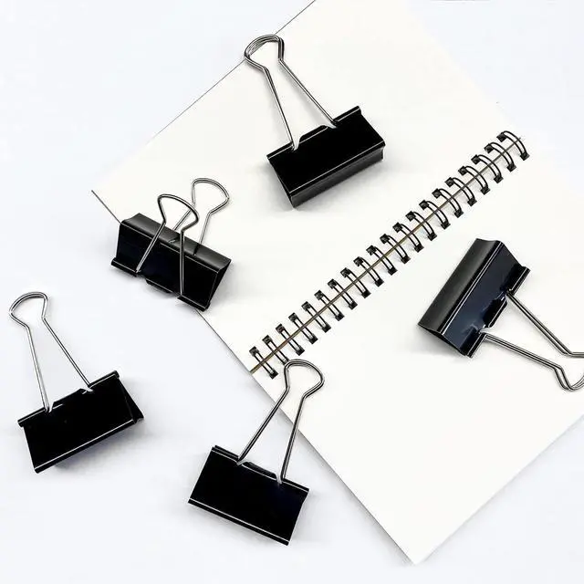 Alt view image 5 of 6 - Coofficer Extra Large Binder Clips 2-Inch (24 Pack), Big Paper Clamps for Office Supplies, Black