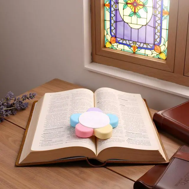 Alt view image 7 of 7 - Leery Macaron Petals Highlighters,5-in-1 Flower Shape Watercolor Pen Set, Fluorescent Pastel Markers for Journaling, Note Taking, Office & School Aesthetic Supplies (5)