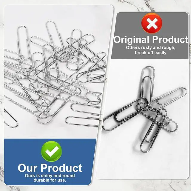 Alt view image 4 of 7 - Jumbo Paper Clips,Large PaperClips,320Pcs Paper Clip for School and Office.