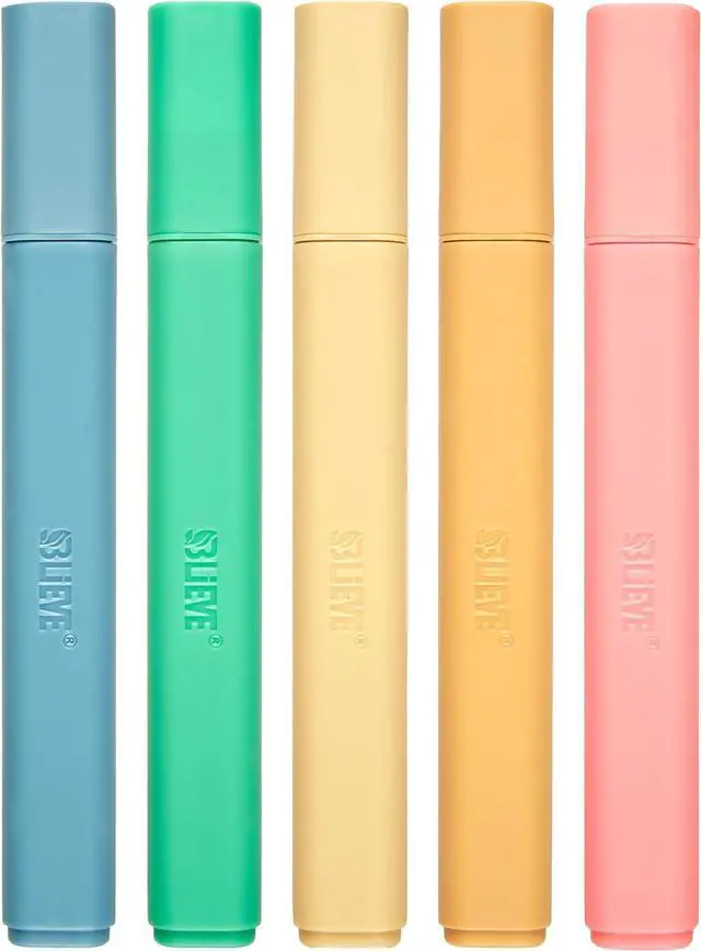 Main image of BLIEVE Bible Highlighters No Bleed Through, Chisel Tip, 5 Pack
