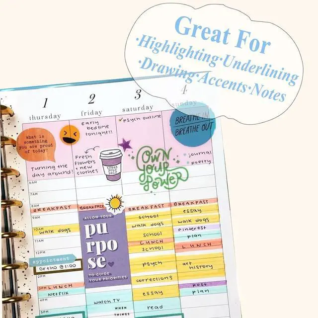 Alt view image 4 of 7 - Bible Highlighters Assorted Colors,Bible Highlighters No Bleed