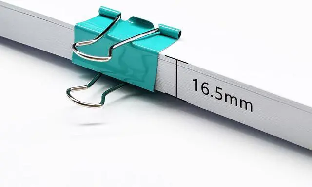 Alt view image 5 of 6 - Ykimok Large Binder Clips, 1.6 inch, 24 Pack, Colored Binder Clips, Paper Clamps Large Size for Office Supplies, 4 Vibrant Colors