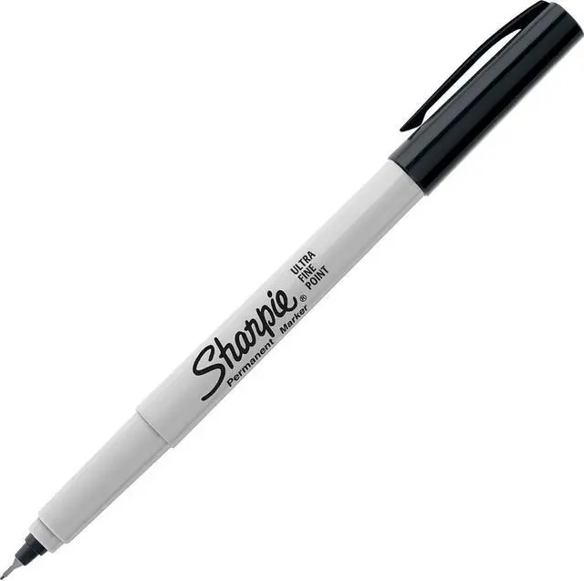 Alt view image 4 of 7 - Sharpie Permanent Markers, Ultra Fine Point, Black, 5 Count - Home, School, Office Supplies