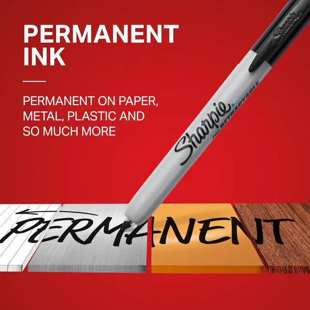 Alt view image 2 of 5 - Sharpie Retractable Permanent Markers, Fine Point, Assorted Colors, 3 Count