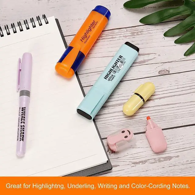 Alt view image 6 of 6 - PATIKIL Highlighter Pen, 4 Pack Broad Tip Writing Marker Pens, Orange
