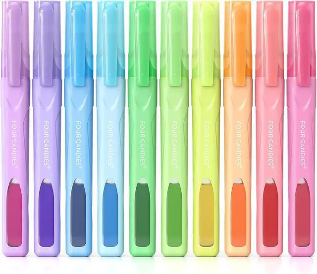 Main image of Four Candies Highlighters Assorted Colors, Classic Colors, 10 Count