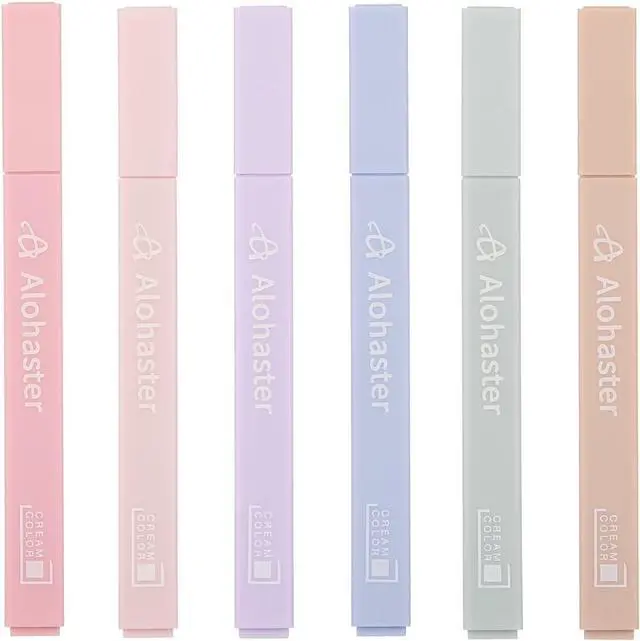 Main image of Alohaster Highlighters, HPSIZEE-6-T, 6 Pack - Happiness