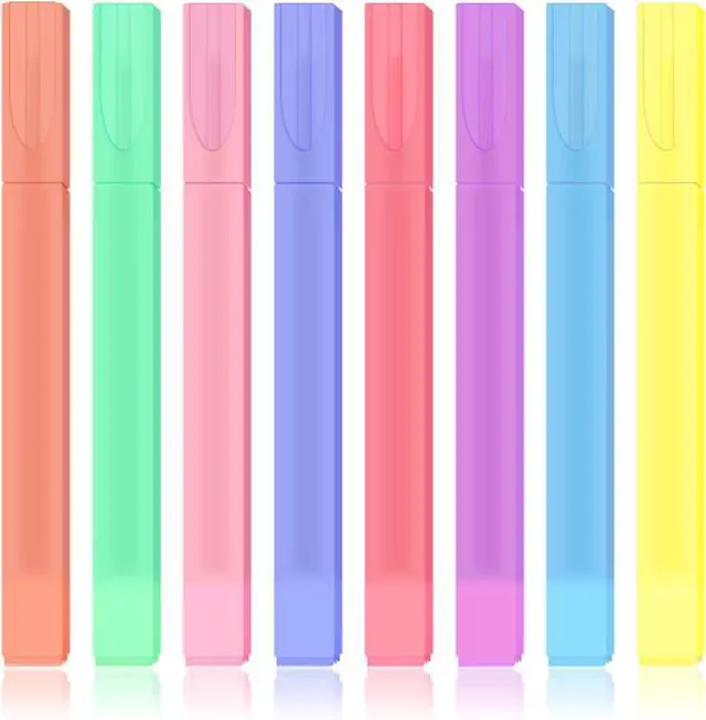 Main image of Pastel Bible Highlighters, 8 Pack Cute Chisel Tip Highlighter Set, Assorted Candy Colors for Bible Study, Journaling, Notes, School and Office
