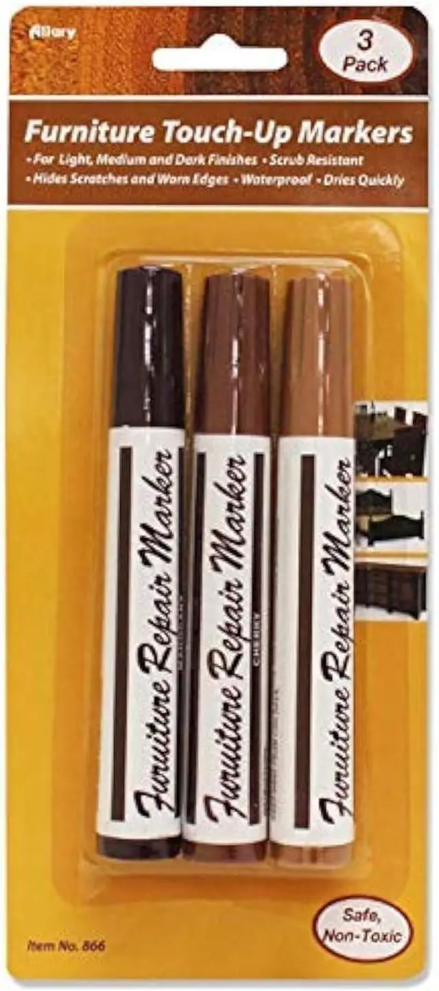 Main image of Allary Furniture Touch-Up Markers: Brown Color; 1 Pack of 3 Markers