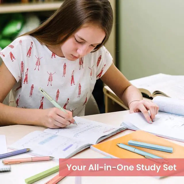 Alt view image 6 of 7 - Taja 12 Pack Bible Highlighters and Pens Set, No Bleed and Quick-Drying