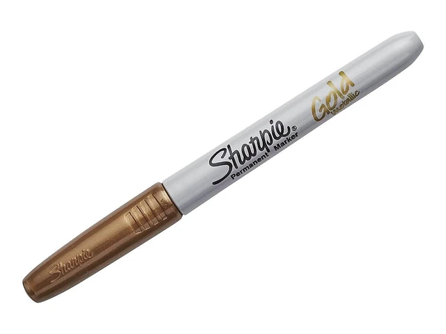 Alt view image 3 of 6 - Sharpie Metallic Fine Point Permanent Markers 2/Pkg-Gold & Silver