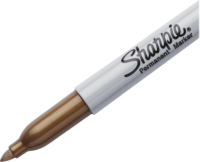 Alt view image 5 of 6 - Sharpie Metallic Fine Point Permanent Markers 2/Pkg-Gold & Silver