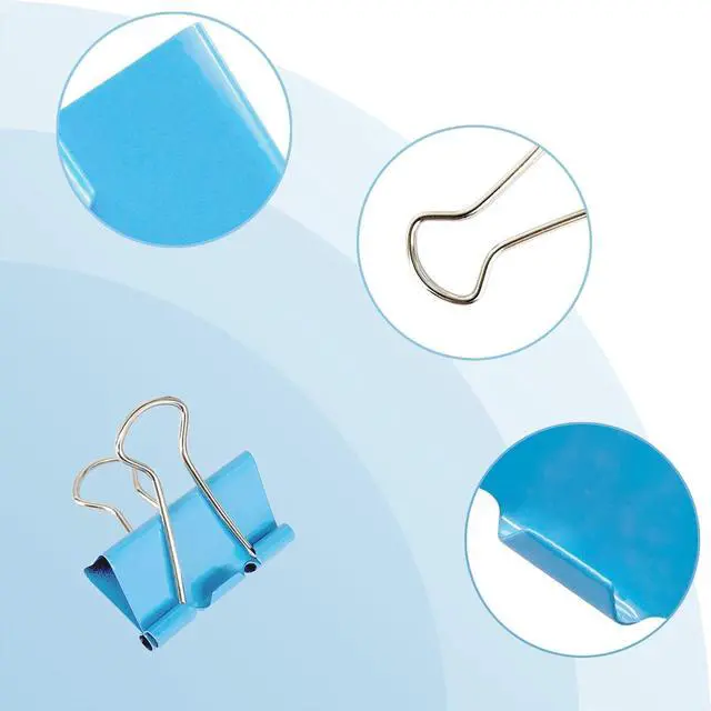 Alt view image 3 of 5 - Ykimok 120 Pcs Colored Binder Clips, 3/4inch(19mm), Small Size for Office Supplies, 4 Vibrant Colors