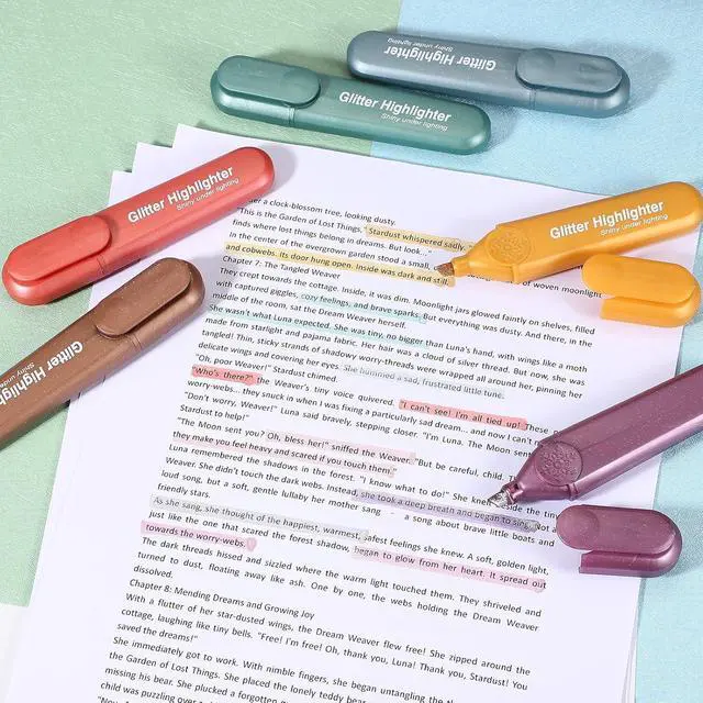 Alt view image 4 of 6 - PATIKIL Glitter Highlighters, 3 Pack Sparkly Highlighters No Bleeds, Yellow