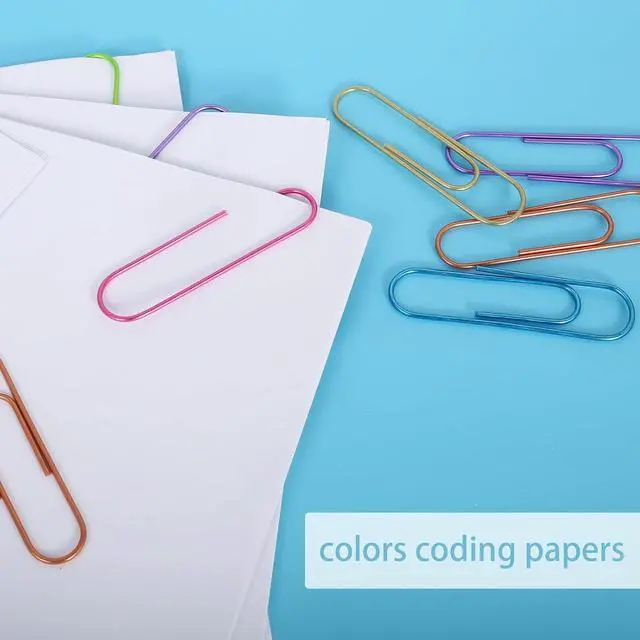 Alt view image 3 of 7 - Ufmarine 42 Pcs Jumbo Paper Clips, Extra Large Pape Clips 4 inch, Giant Paperclips for Office