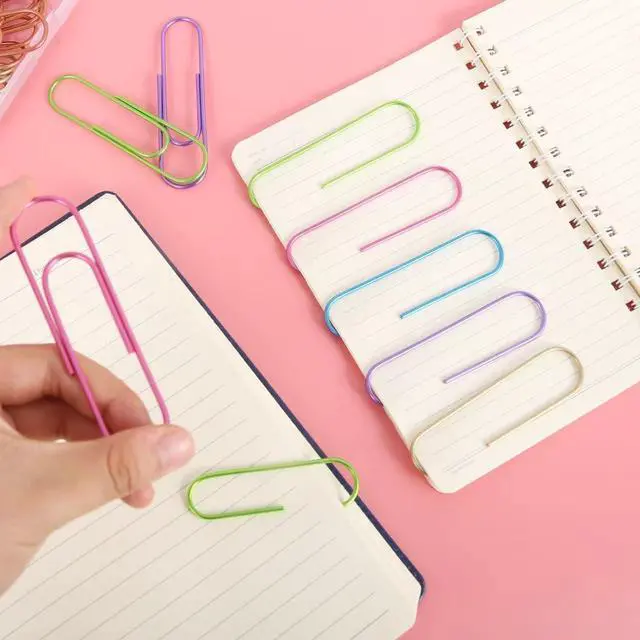 Alt view image 7 of 7 - Ufmarine 42 Pcs Jumbo Paper Clips, Extra Large Pape Clips 4 inch, Giant Paperclips for Office