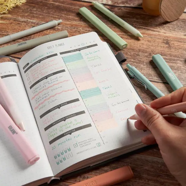 Alt view image 5 of 7 - BLIEVE Bible Highlighters And Pens No Bleed, Chisel Tip & Rollerball Pens, Multicolor Ink, Comfort Grip & Fast Dry, Cute Bible Journaling (PASTEL)