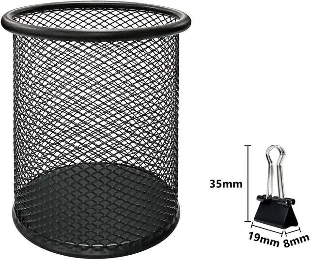 Alt view image 4 of 6 - DSTELIN 96 Pack (19mm) Mini Binder Clips 3/4-Inch Small Black Paper Clamps for Office Supplies