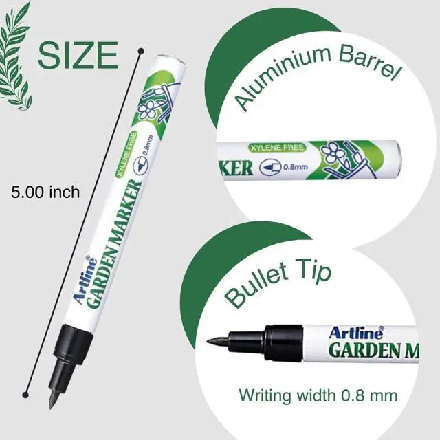 Alt view image 4 of 7 - Artline Garden Marker | Water Resistant | Quick Dry Ink Great For Outside Use (4 Markers)