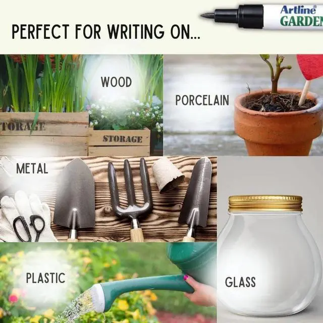 Alt view image 7 of 7 - Artline Garden Marker | Water Resistant | Quick Dry Ink Great For Outside Use (4 Markers)