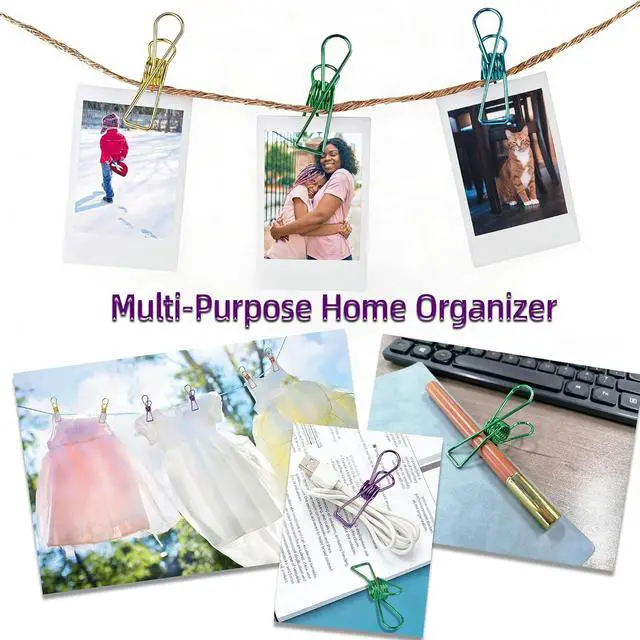 Alt view image 5 of 7 - 18 Pcs Metal Chip Clips, 2.8 Inch Large Bag Clips
