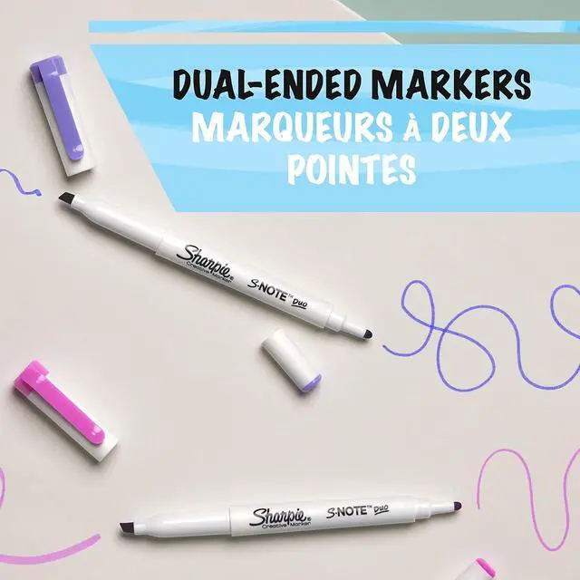 Alt view image 2 of 7 - Sharpie S-Note Duo Dual-Ended Creative Highlighters 8/Pkg-Assorted Colors -2154173