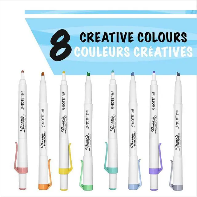 Alt view image 5 of 7 - Sharpie S-Note Duo Dual-Ended Creative Highlighters 8/Pkg-Assorted Colors -2154173