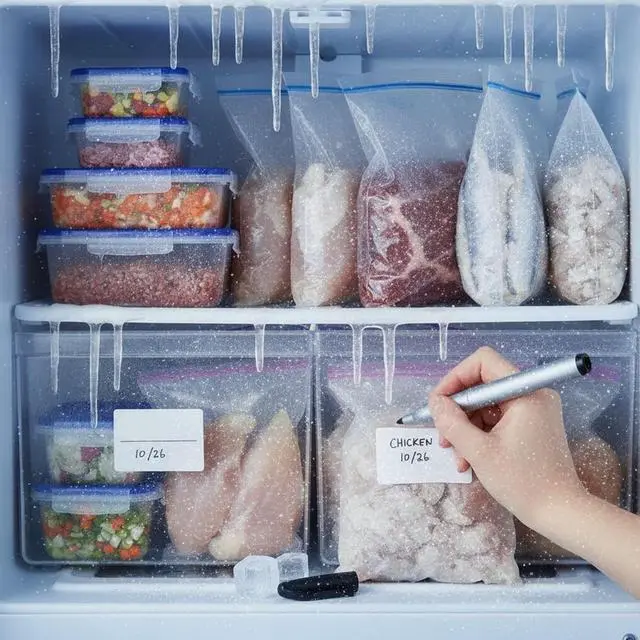 Alt view image 4 of 7 - Cadie Permanent Freezer Marker Set of 2 Waterproof Fast-Drying Black Ink Pens with Chisel Tip for Food Labeling, Fridge & Freezer Storage, Kitchen & Lab Use & General Organization.