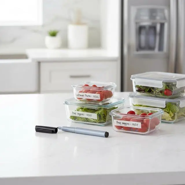 Alt view image 5 of 7 - Cadie Permanent Freezer Marker Set of 2 Waterproof Fast-Drying Black Ink Pens with Chisel Tip for Food Labeling, Fridge & Freezer Storage, Kitchen & Lab Use & General Organization.