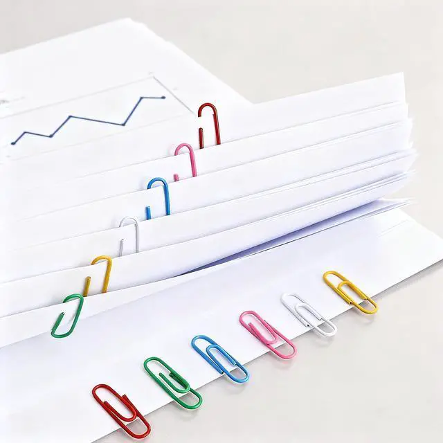 Alt view image 3 of 6 - Paper Clips 100 Pcs 1.3 Inch Medium Colorful Paperclips for Office School