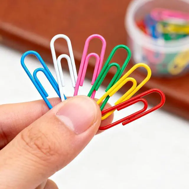 Alt view image 4 of 6 - Paper Clips 100 Pcs 1.3 Inch Medium Colorful Paperclips for Office School