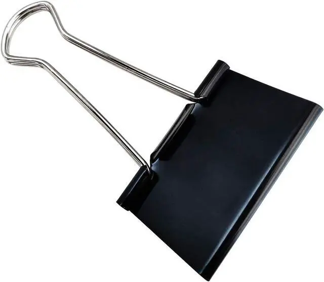 Alt view image 4 of 7 - DSTELIN Extra Large Binder Clips 2.4-Inch (12 Pack), Big Paper Clamps for Office Supplies, Black
