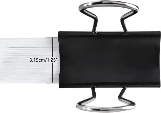 Alt view image 3 of 7 - DSTELIN Extra Large Binder Clips 2.4-Inch (12 Pack), Big Paper Clamps for Office Supplies, Black