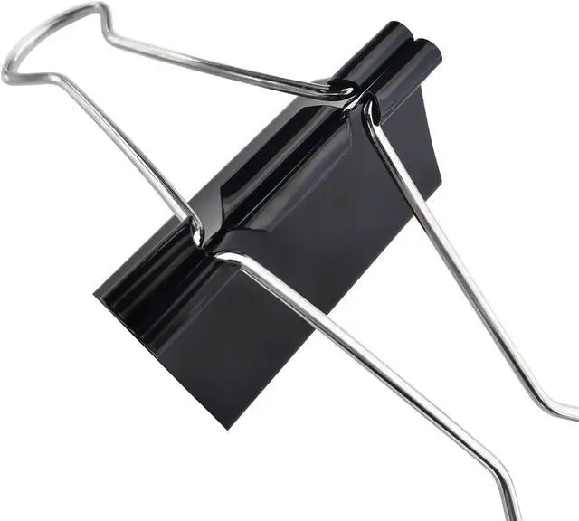 Alt view image 6 of 7 - DSTELIN Extra Large Binder Clips 2.4-Inch (12 Pack), Big Paper Clamps for Office Supplies, Black