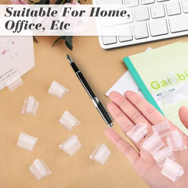 Alt view image 5 of 6 - Cositina 50 Pack Plastic Game Card Stands Clear Card Holders Table Place Game Pieces Sign Stand for Board Game Photo Memo Picture Display Party Favor - 0.75×0.75inch