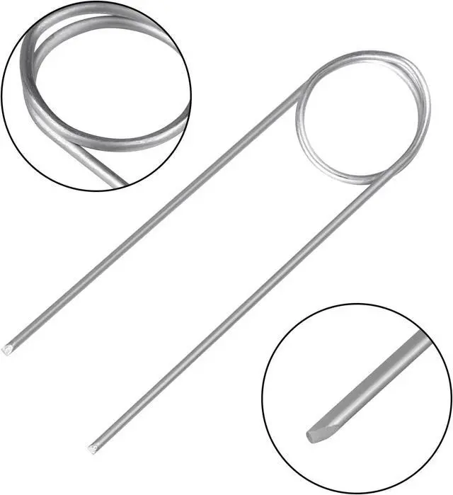 Alt view image 3 of 4 - 100 Pcs 304 Stainless Steel Pin Style Sign Holder