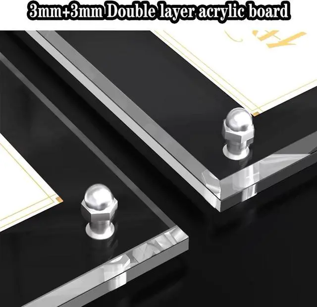 Alt view image 3 of 7 - QR Code Signs,5 x 7 Inch Acrylic Mini Sign Holder Clear QR Code Menu Holders with Metal Stand Office Table Display Sign Stand Ad Photo Frame Holder for Restaurant,Office,School,Store,Home Use