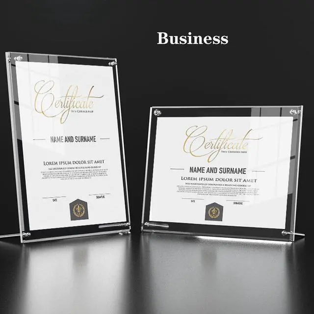 Alt view image 6 of 7 - QR Code Signs,5 x 7 Inch Acrylic Mini Sign Holder Clear QR Code Menu Holders with Metal Stand Office Table Display Sign Stand Ad Photo Frame Holder for Restaurant,Office,School,Store,Home Use
