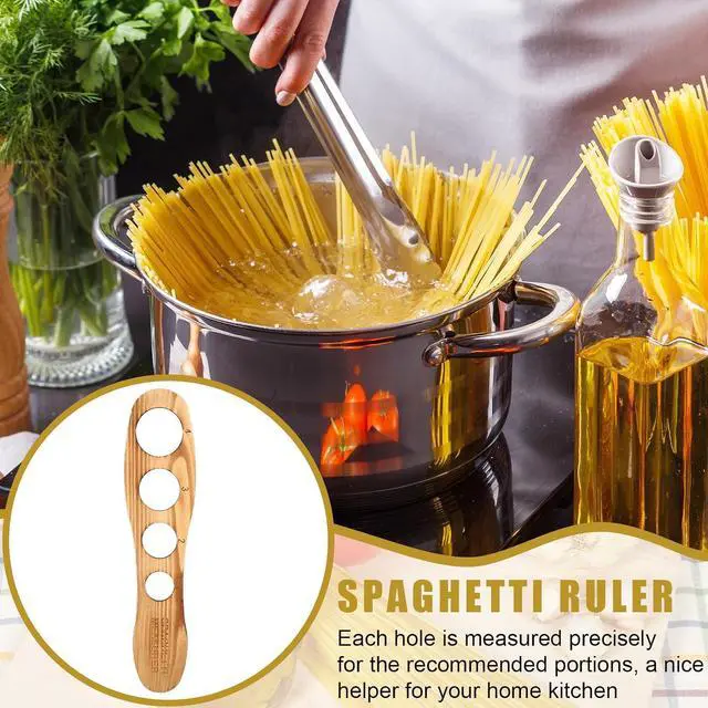 Alt view image 3 of 6 - GlikCeil Wood Spaghetti Pasta Measurer Tool with 4 Serving Holes