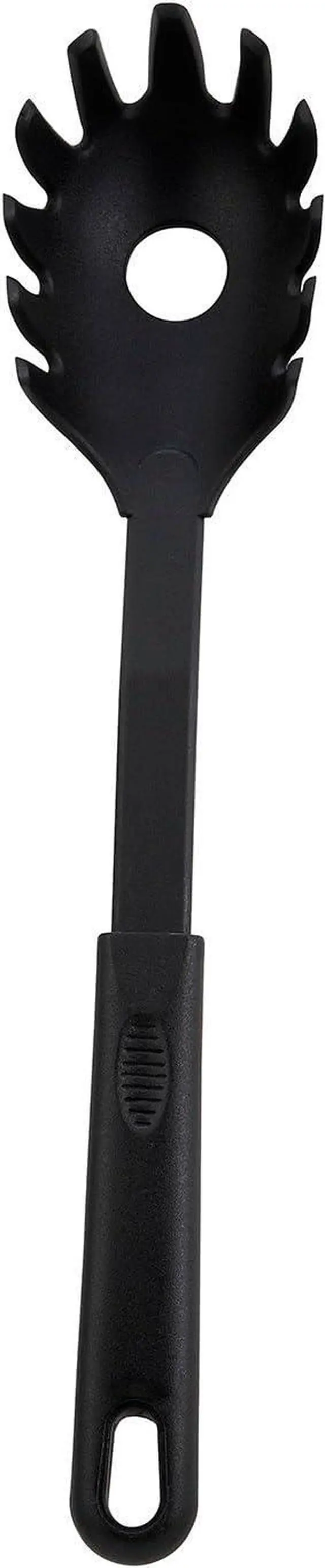 Main image of Winco 12" Black Nylon, Heat Resistant Pasta Fork, Nylon Heat Resistant