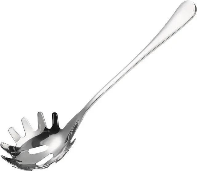 Main image of UPKOCH Stainless Steel Pasta Server Noodle Spoon Spaghetti Spoon Server 9.44 in Pasta Serving with Comfortable Handle for Scooping Noodles Dumplings Eggs Home and Restaurant Use
