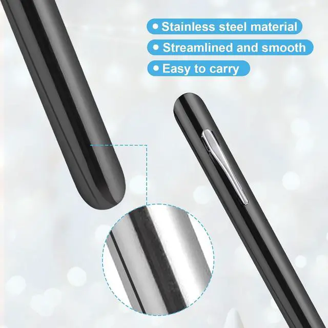 Alt view image 4 of 7 - 2Pcs Crumb Sweepers for Servers Table Crumber Sweeper Bread Crumber Cleaner Restaurant Crumb Scraper with Pocket Clip for Tablecloth in Restaurants and Homes (Black)